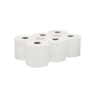 Strong Cleaning Centrefeed Rolls – for Cleaning & Hygiene - Multipurpose, White (Pack of 6)