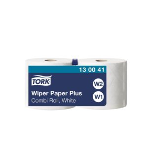 Tork 130062 Heavy-Duty Wiping Paper / 2 Ply, White / 2 x 170m / Ø 26.2cm