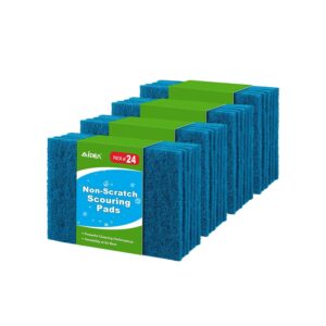 AIDEA Heavy Duty Scouring Pads 24 Pack, 14 x 9 cm