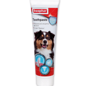 Beaphar | Advanced Dual-Enzyme Toothpaste | Dental Care for Dogs & Cats | Helps Prevent Bad Breath & Combat Plaque | Liver-Flavoured | 100g Tube