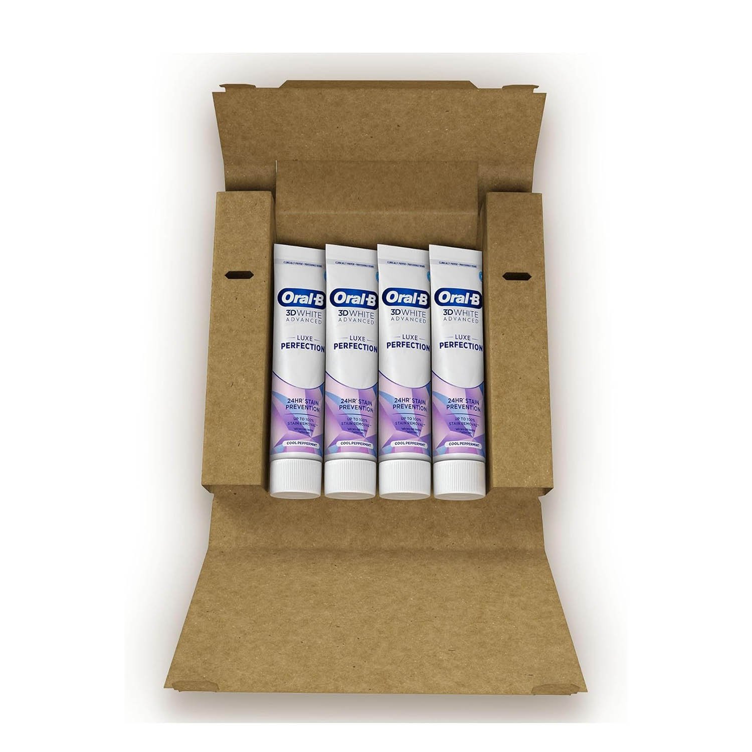 Oral-B 3DWhite Advanced Luxe Perfection Toothpaste 400 ml (100 ml x 4) - Image 2