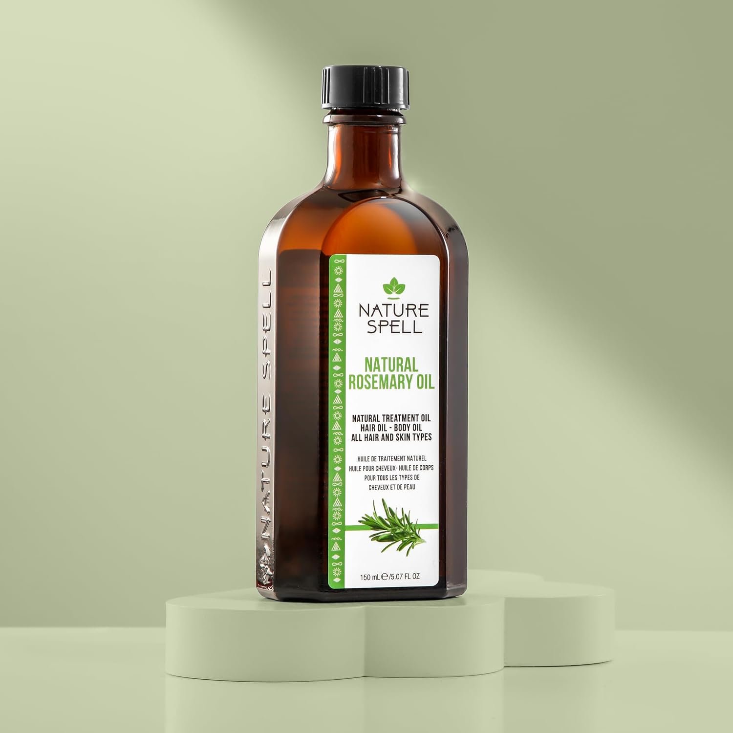 Nature Spell Rosemary Oil With Hair Growth Shampoo & Conditioner, Pack of 3 Gift Set, 150ml x1 300ml x2 - Image 2