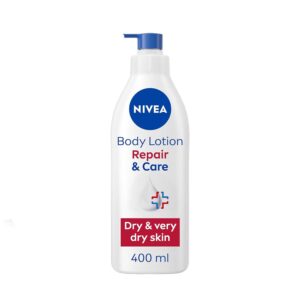 NIVEA Body Repair & Care (400 ml), 72H Moisture Body Lotion, With Niacinamide and Glycerin