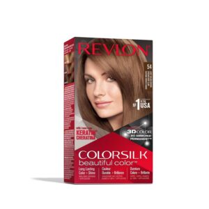 Revlon colorsilk Beautiful Color, 54 Light Golden Brown, 1 Count (Pack of 1)