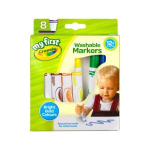 CRAYOLA MyFirst Washable Markers - Assorted Colours (Pack of 8)